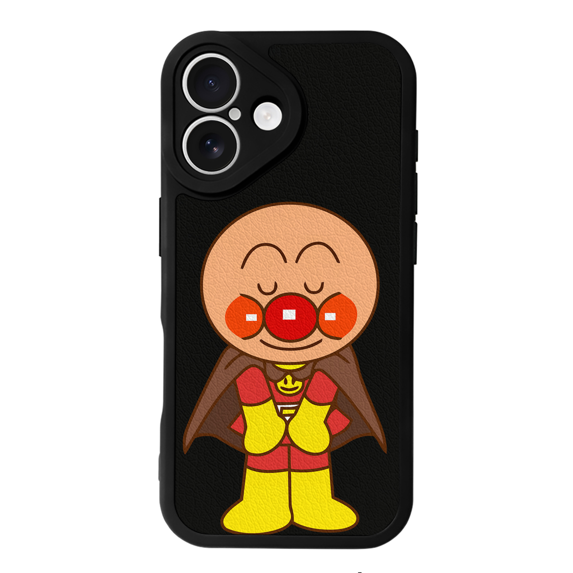 （画像用） アンパンマン Anpanman 【iPhone 16シリーズ対応】シリコンスマホケース（レザー調） 材質：シリコン